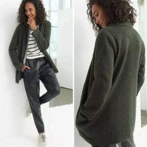 NWT Anthropologie Rani Cotton & Wool Sweater Blazer | S